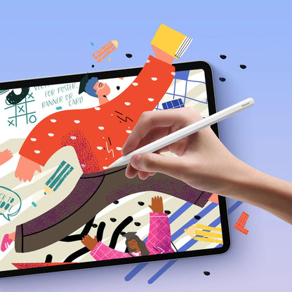 Touch Pen Baseus Smooth Writing 2 Series pentru Apple iPad, Versiune Wireless Activ, Alb SXBC060002