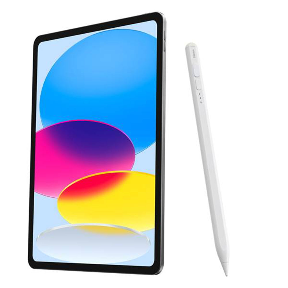 Touch Pen Baseus Smooth Writing 2 Series pentru Apple iPad, Versiune Activ, Alb SXBC060402