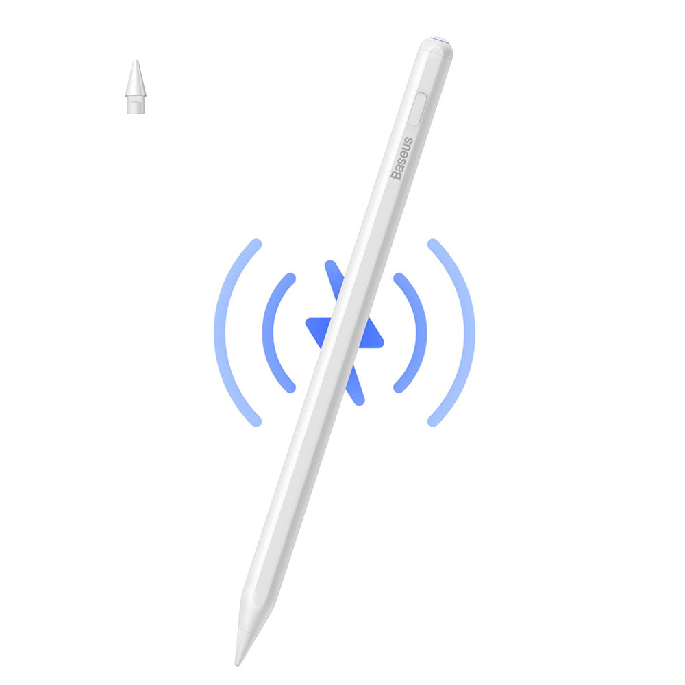 Touch Pen Baseus Smooth Writing 2 Series pentru Apple iPad, Versiune Wireless Activ, Alb SXBC080102