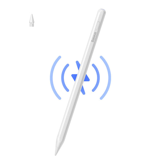Touch Pen Baseus Smooth Writing 2 Series pentru Apple iPad, Versiune Wireless Activ, Alb SXBC080102