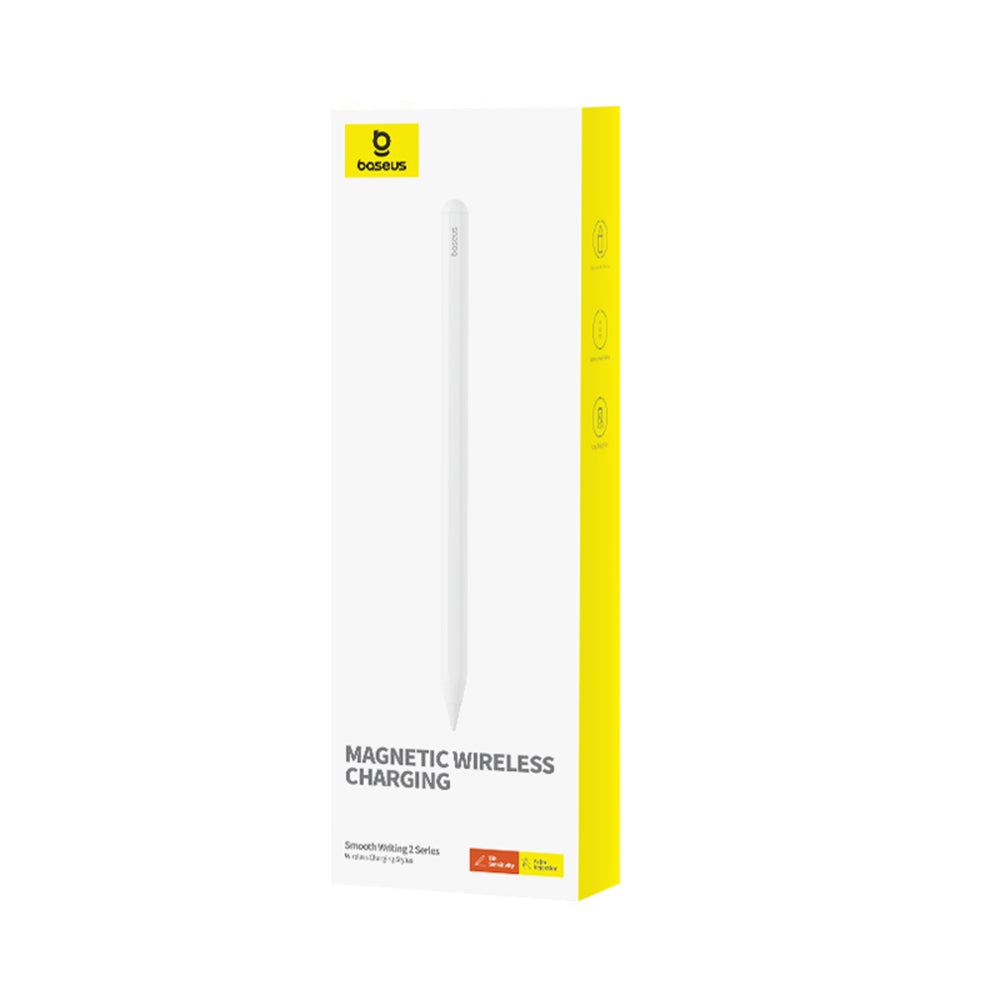 Touch Pen Baseus Smooth Writing 2 Series pentru Apple iPad, Versiune Wireless Activ, Alb P80015803213-00