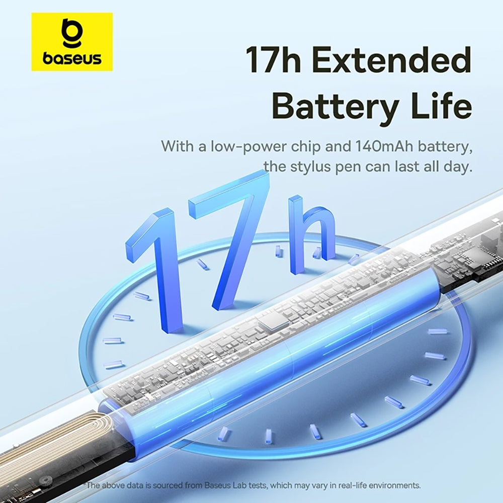 Touch Pen Baseus Smooth Writing 3 Series pentru Apple iPad, Versiune Wireless Activ, Alb P80080806213-00