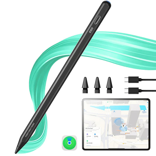 Touch Pen ESR Geo pentru Apple iPad, Versiune Activ, Negru