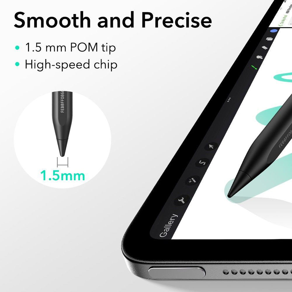 Touch Pen ESR Geo pentru Apple iPad, Versiune Activ, Negru