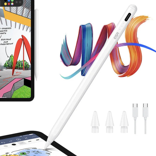 Touch Pen ESR pentru Apple iPad, Versiune Activ, Alb