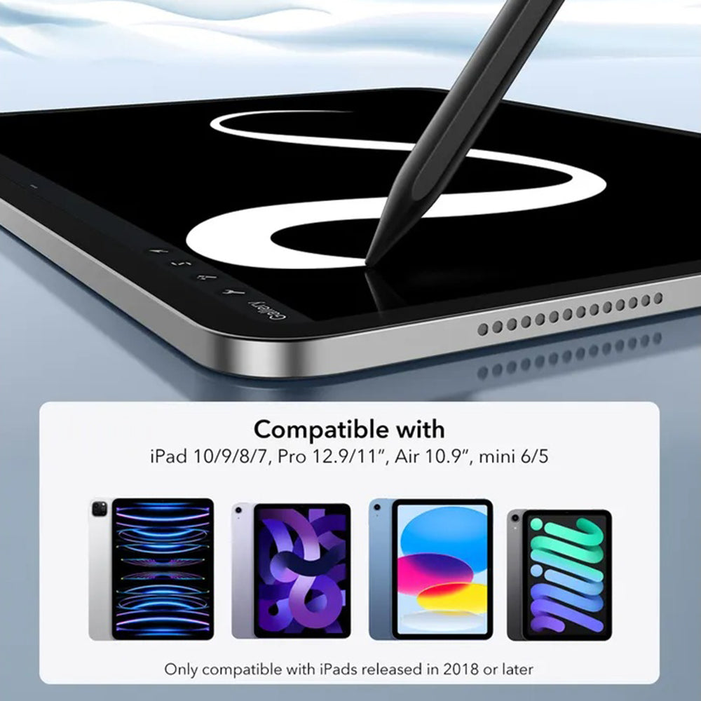 Touch Pen ESR pentru Apple iPad, Versiune Activ, Negru