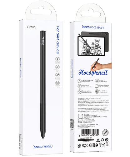 Touch Pen HOCO GM115, Negru