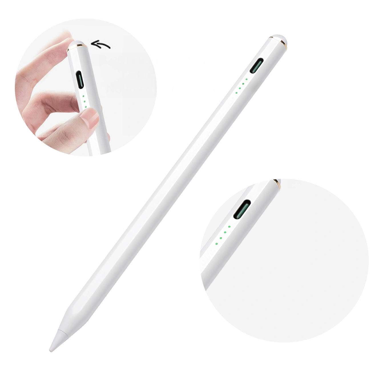 Touch Pen Joyroom JR-X9S pentru Apple iPad, Versiune Activ, Alb