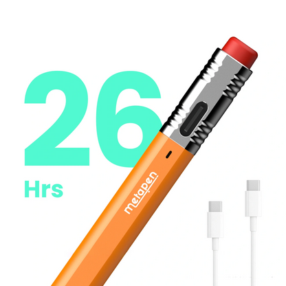 Touch Pen Metapen Air8 Pro X pentru Apple iPad, Versiune Activ, Portocaliu ME-APP172