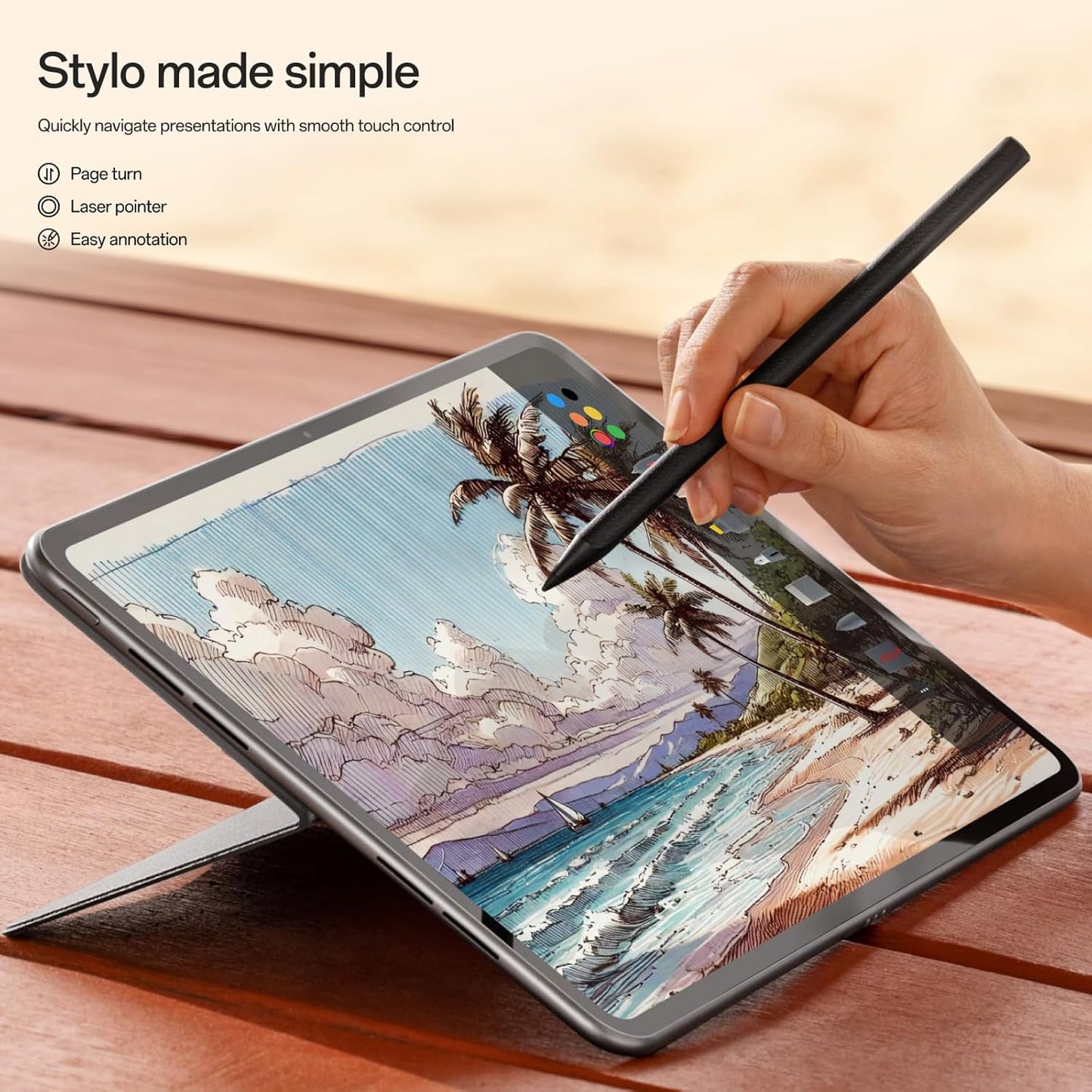 Touch Pen Stylo 2 pentru OnePlus Pad 3 / Pad 2 / Pad, Negru 5511100086