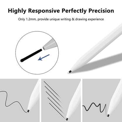 Touch Pen Techsuit A580S pentru Apple iPad, Versiune Activ, Alb