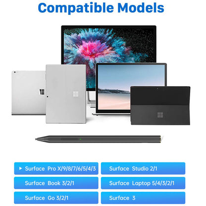 Touch Pen Techsuit C581-C pentru Microsoft Surface, Versiune Activ, Negru