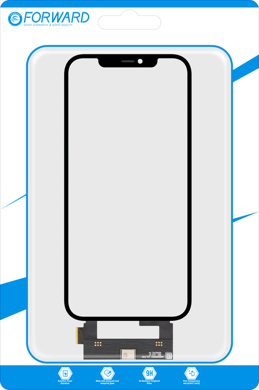 Touchscreen Forward Guard OCA pentru Apple iPhone 12 Pro Max, Negru