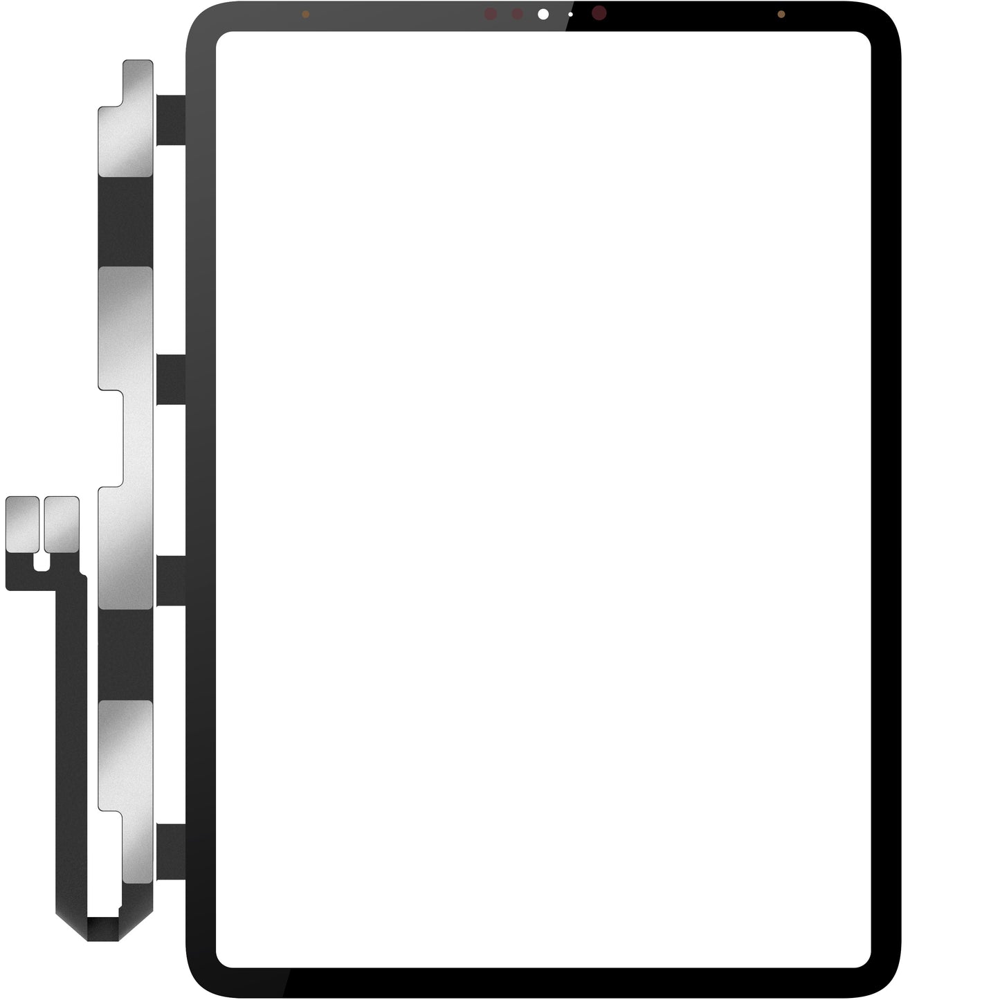 Touchscreen Forward Guard OCA pentru Apple iPad Pro 12.9 (2021), Negru