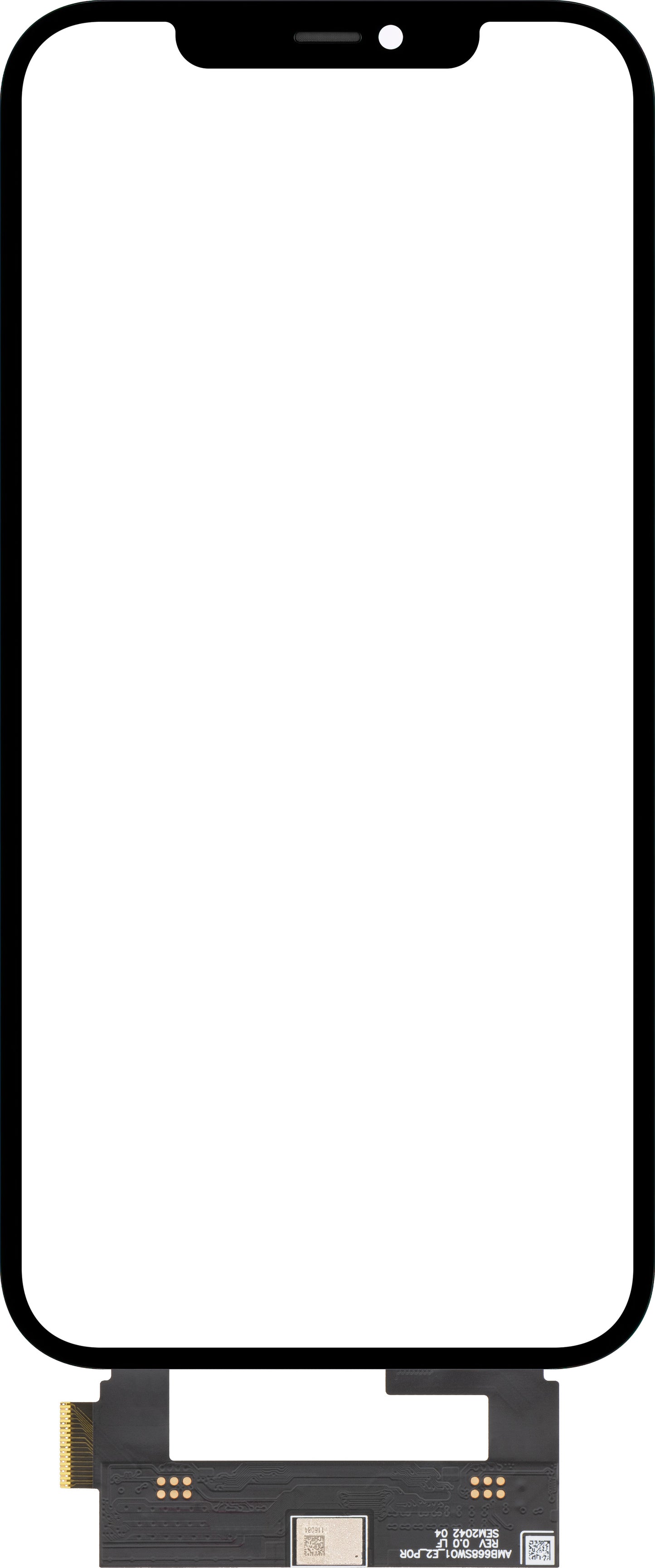 Touchscreen Forward Guard OCA pentru Apple iPhone 12 Pro Max, Negru