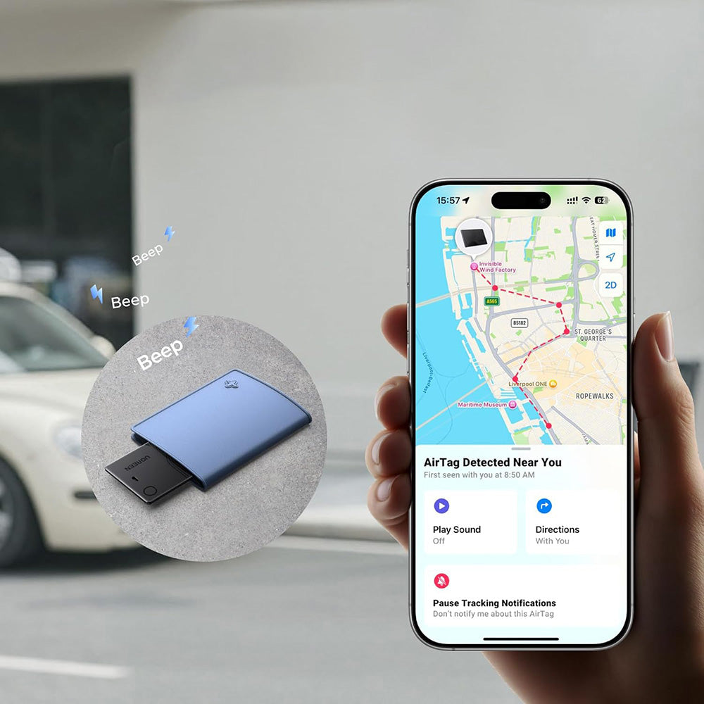 UGREEN SmartTag Smart Finder Slim 3 CM921 pentru iOS Series, Negru