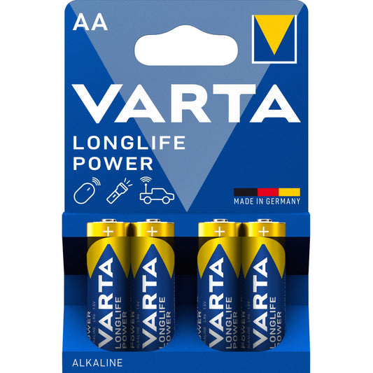 Baterie Varta Longlife Power 4906, AA / LR6, Set 4 bucati 04906121414