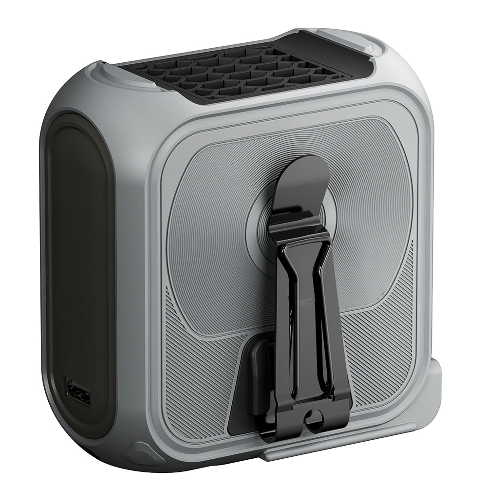 Ventilator Portabil Techsuit Z13 cu baterie externa 10000mAh, Gri