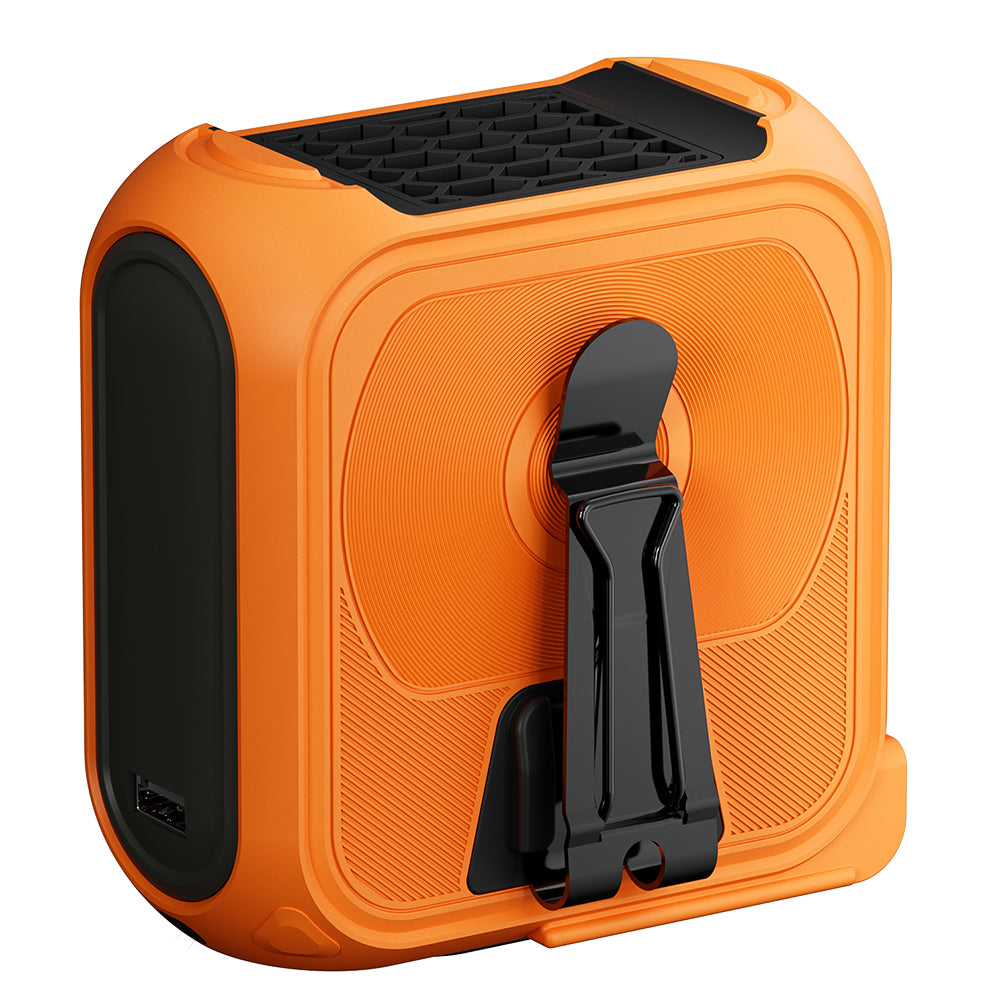 Ventilator Portabil Techsuit Z13 cu baterie externa 10000mAh, Portocaliu