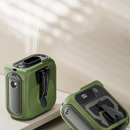 Ventilator Portabil Techsuit Z13 cu baterie externa 10000mAh, Portocaliu