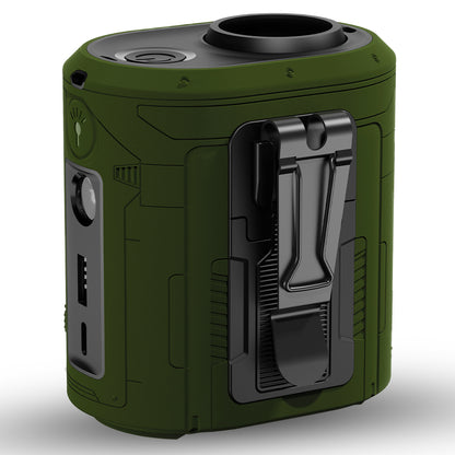 Ventilator Portabil Techsuit Z14 cu baterie externa 5000mAh, Verde