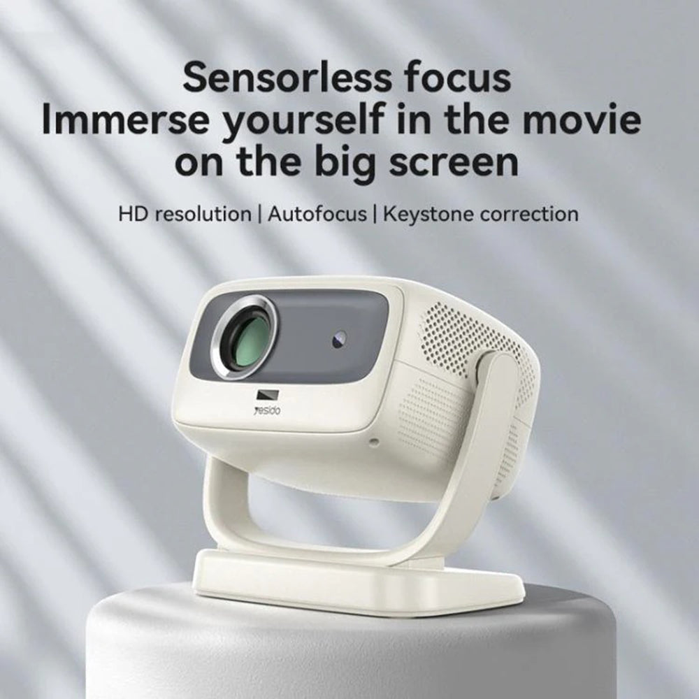 Videoproiector Yesido TV13, 720P, 190ANSI, Android 9.0, Alb