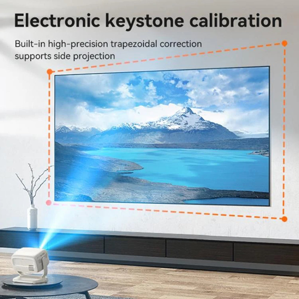 Videoproiector Yesido TV13, 720P, 190ANSI, Android 9.0, Alb