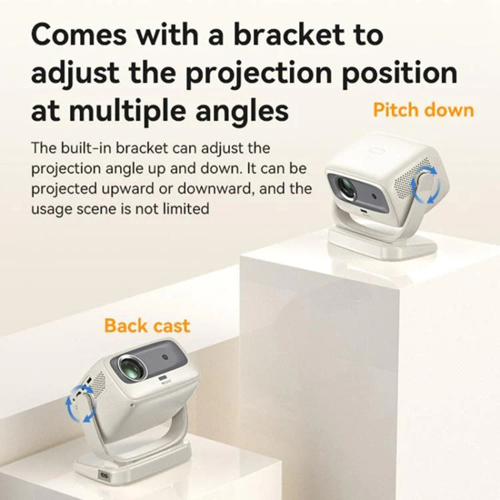 Videoproiector Yesido TV13, 720P, 190ANSI, Android 9.0, Alb